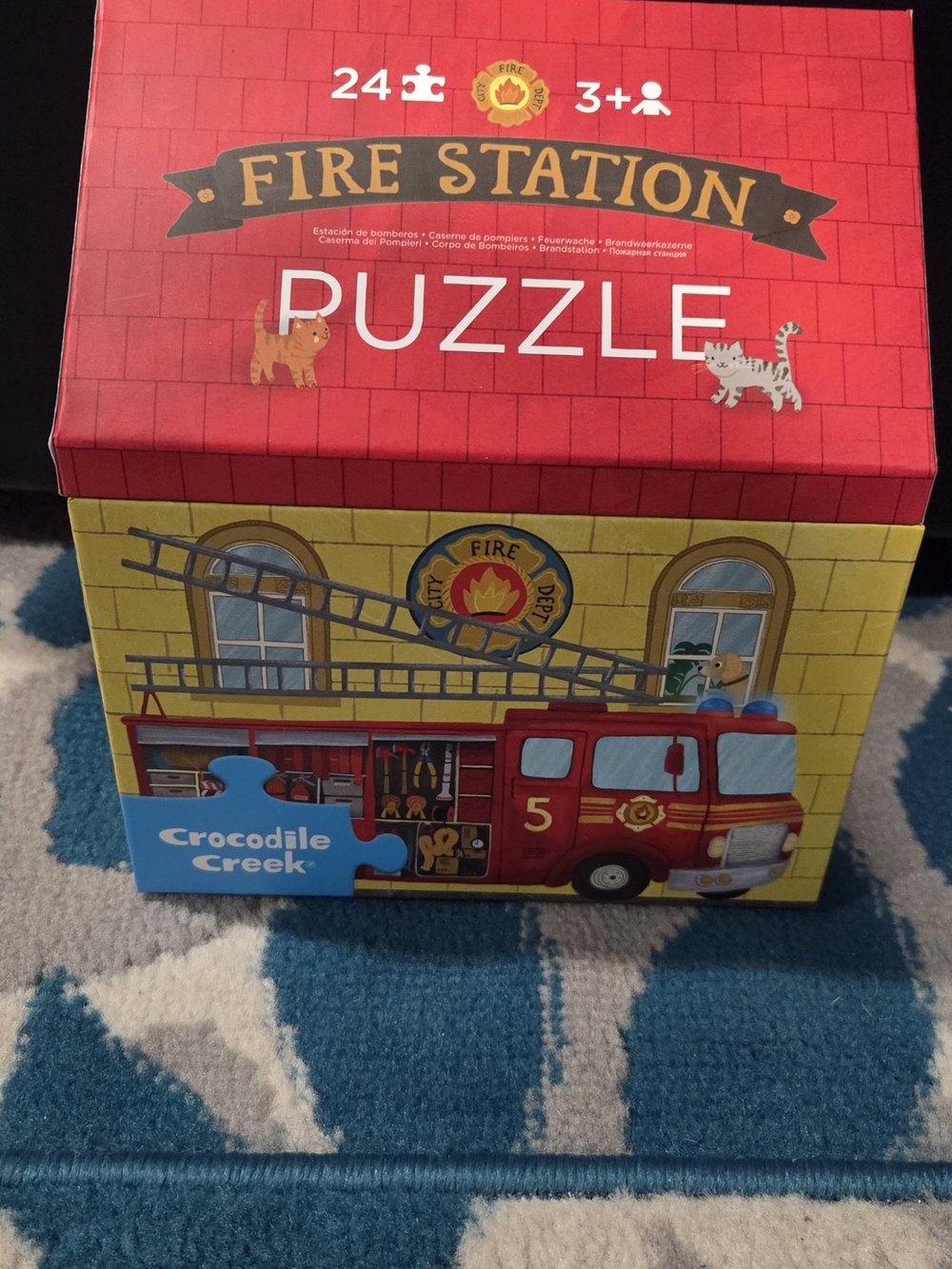 Fire Station Puzzle - Red